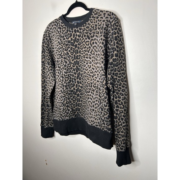 Brooks Brothers Women's Long Sleeve Sweatshirt Cheetah Leopard Print Size XL - Picture 4 of 8
